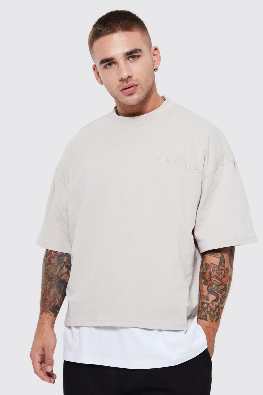 Oversized Limited Heavyweight Boxy T-shirt | boohoo USA Oversized Limited Heavyweight Boxy T-shirt | boohoo USA