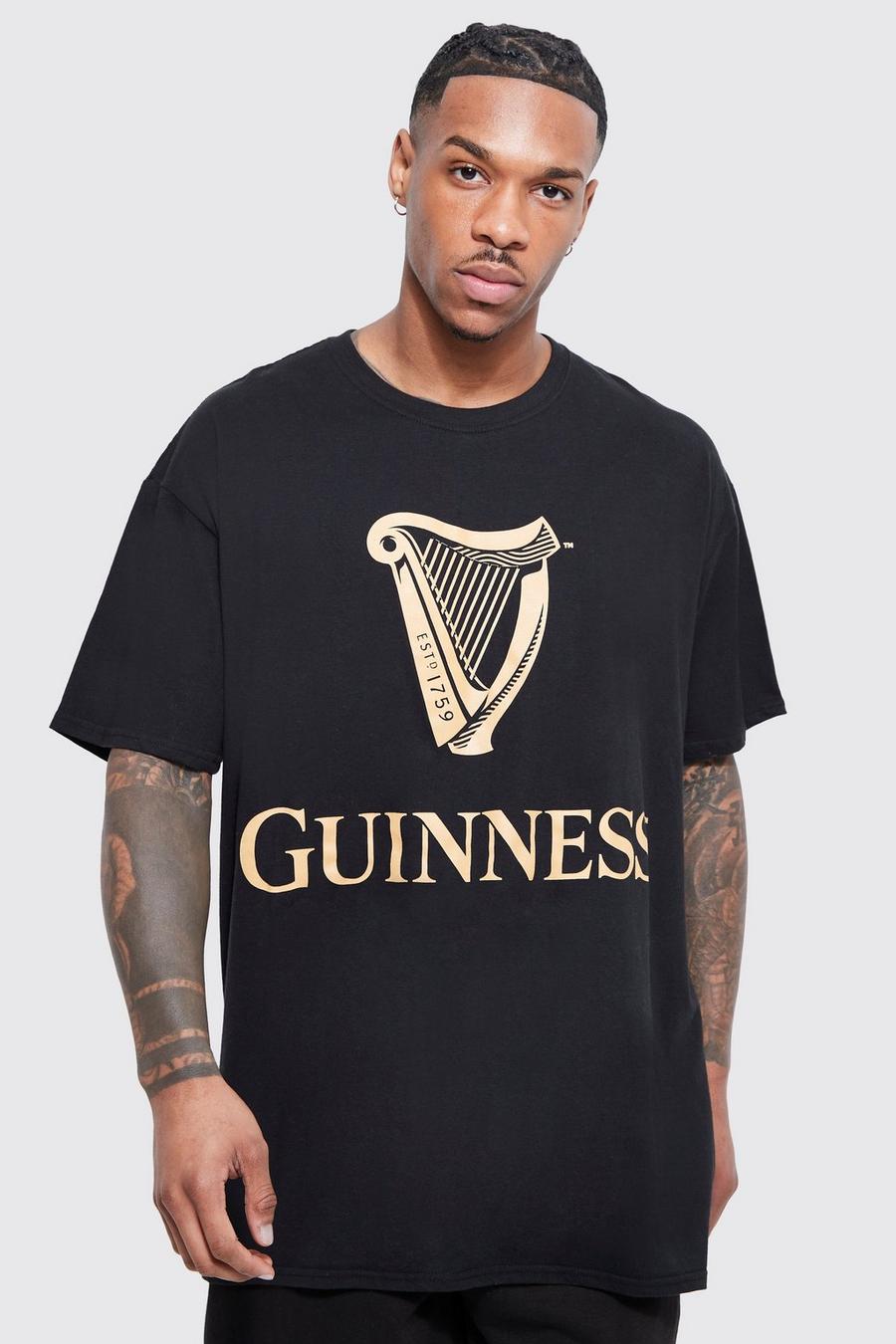 Black Oversized Guinness License T-shirt