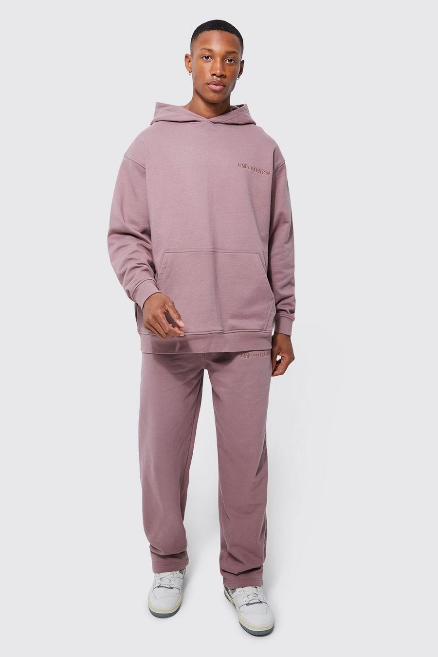 Mauve lila Relaxed Limited Premium Tracksuit image number 1