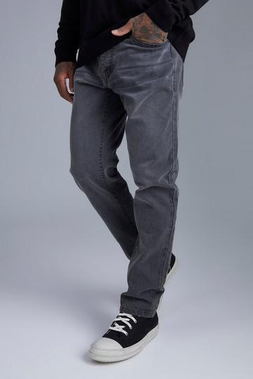 Grey Straight Fit Jeans