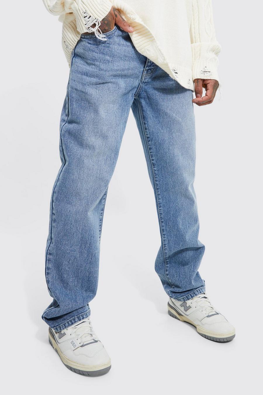 Loose Fit Men's Jeans - Light Wash