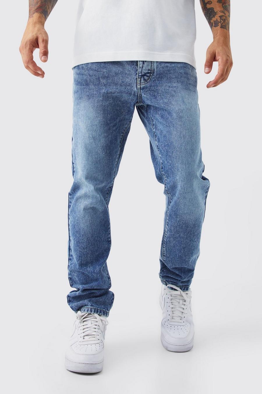 Slim-Fit Jeans, Mid blue