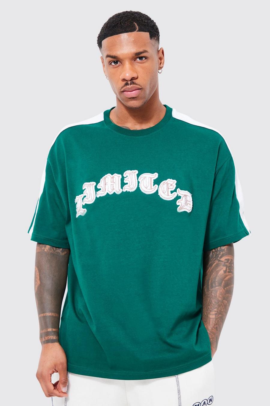 Forest Oversized Towelling Applique T-shirt image number 1