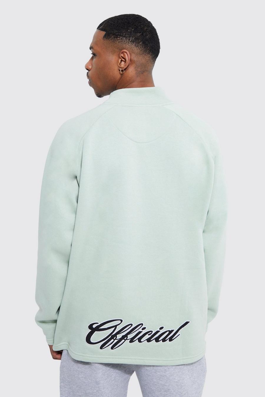Oversize Sweatshirt mit Print, Sage green