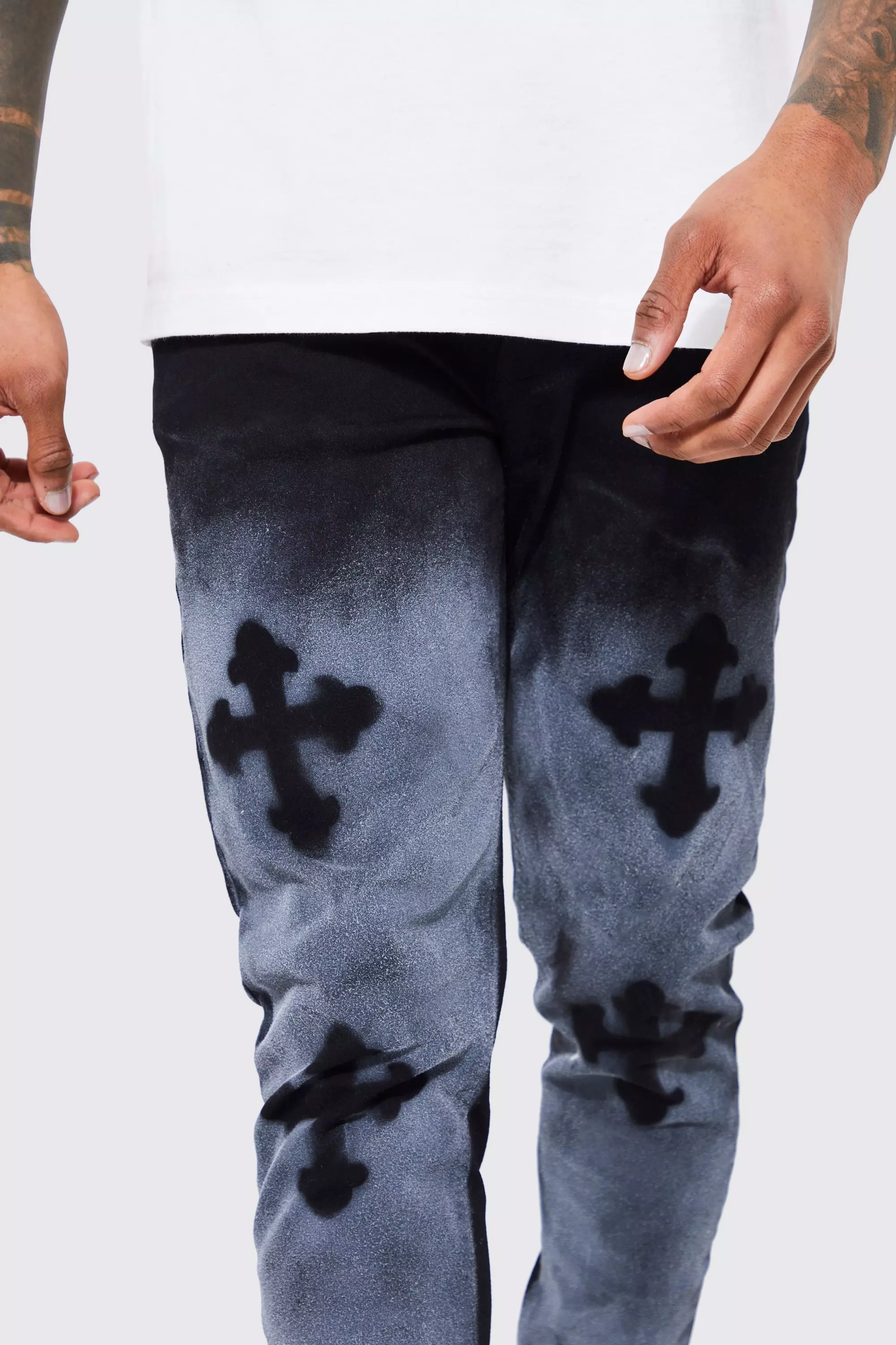 Spray paint hot sale pants