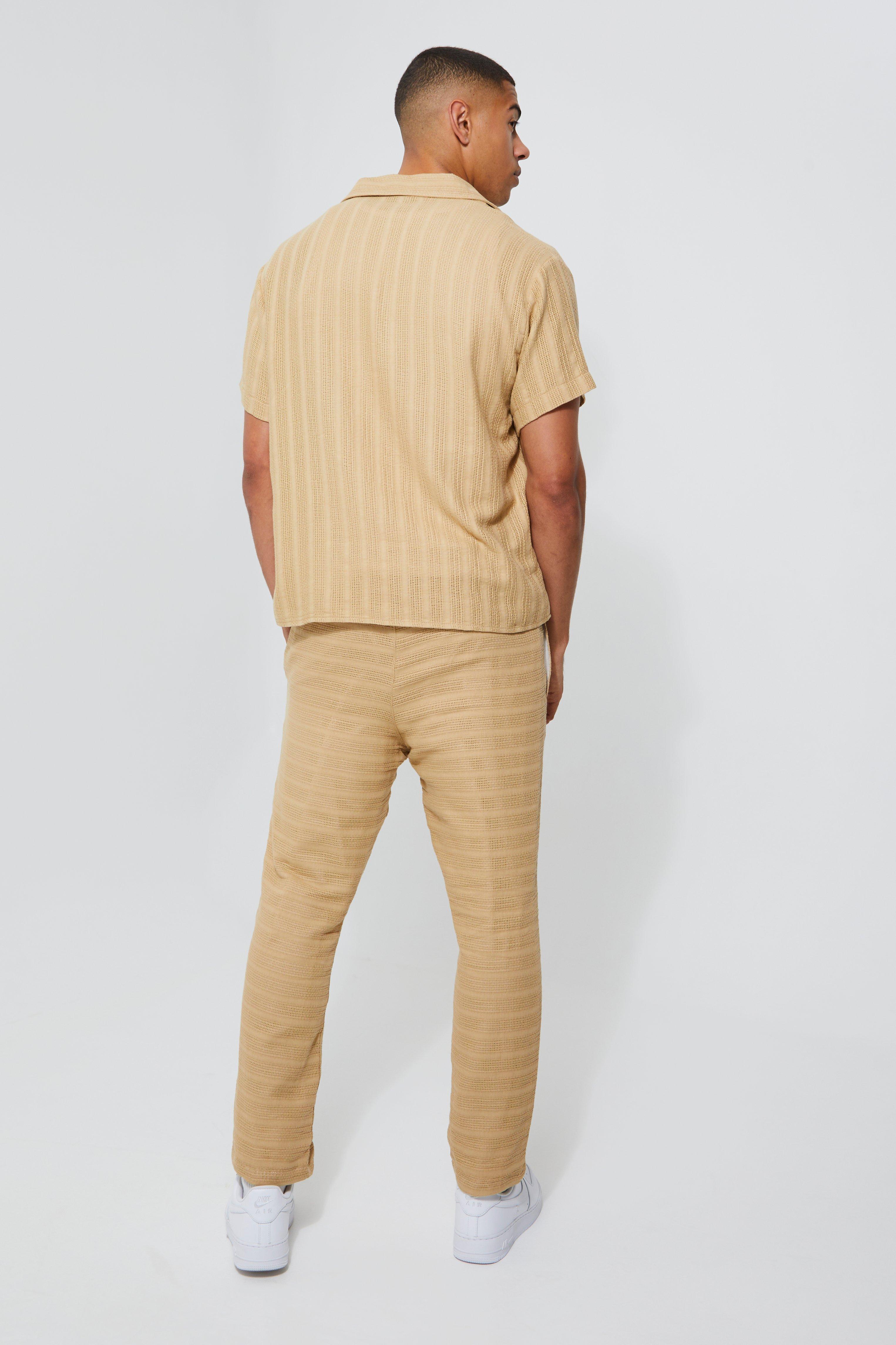 Yellow sales tapered trousers