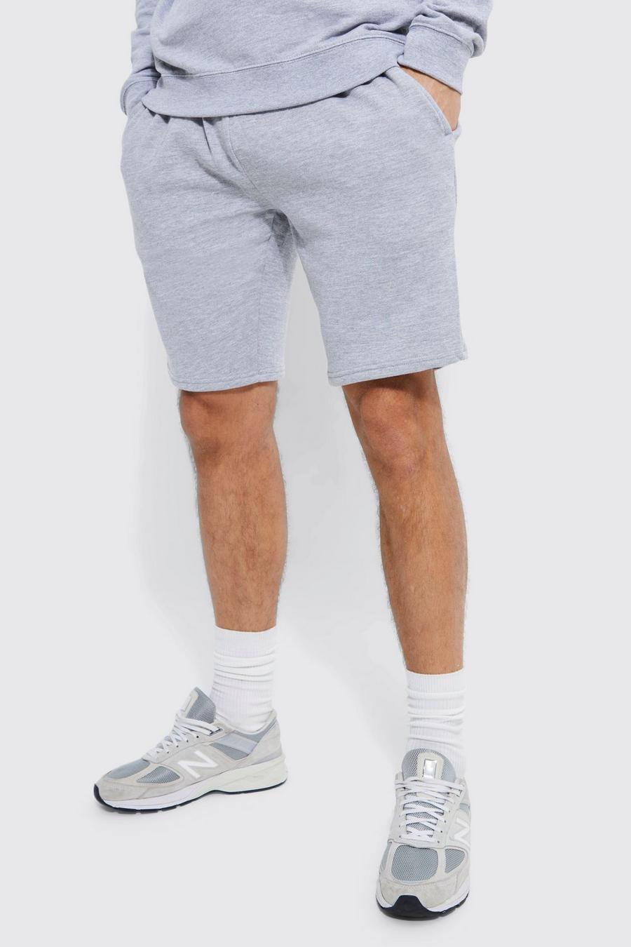 Grey marl Tall Regular Fit Jersey Short