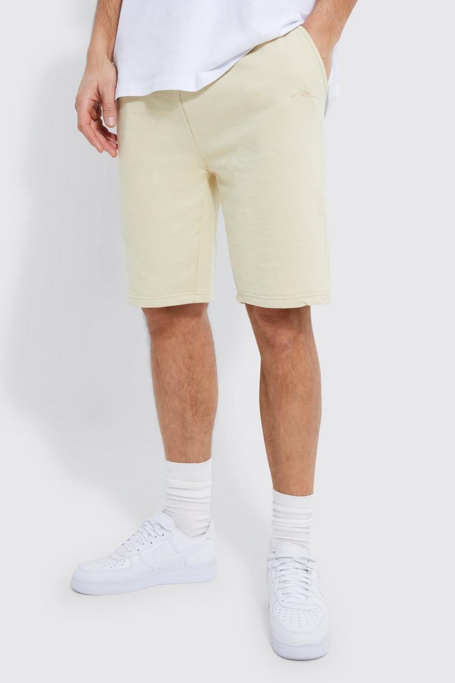 Sand Tall Man Signature Embroidered Jersey Short  image number 1