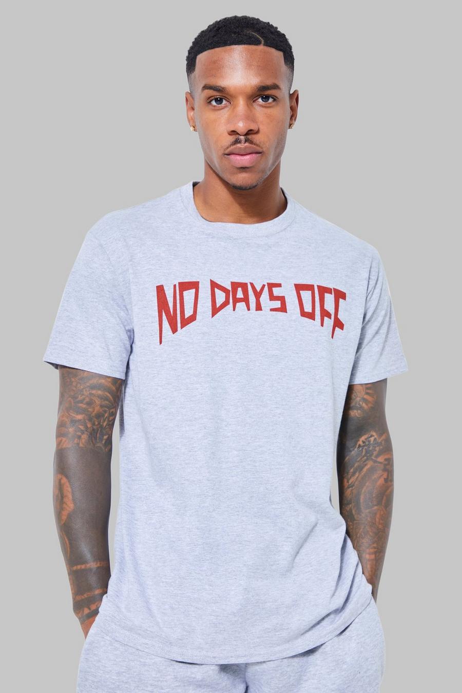 Grey marl Man Active No Days Off Oversized T-shirt image number 1