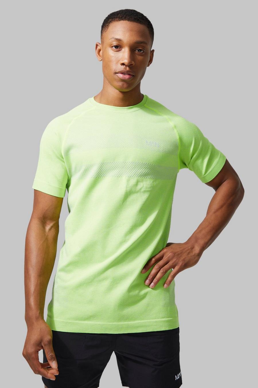 Neon Man Active Marl Seamless T-shirt   