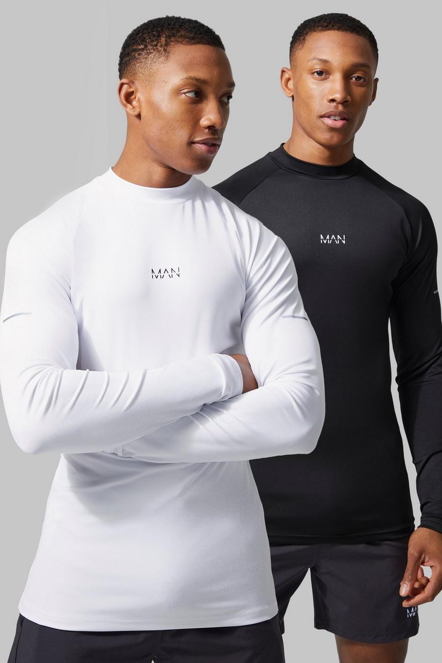 Multi Man Active 2 Pack Compression Training Top image number 1