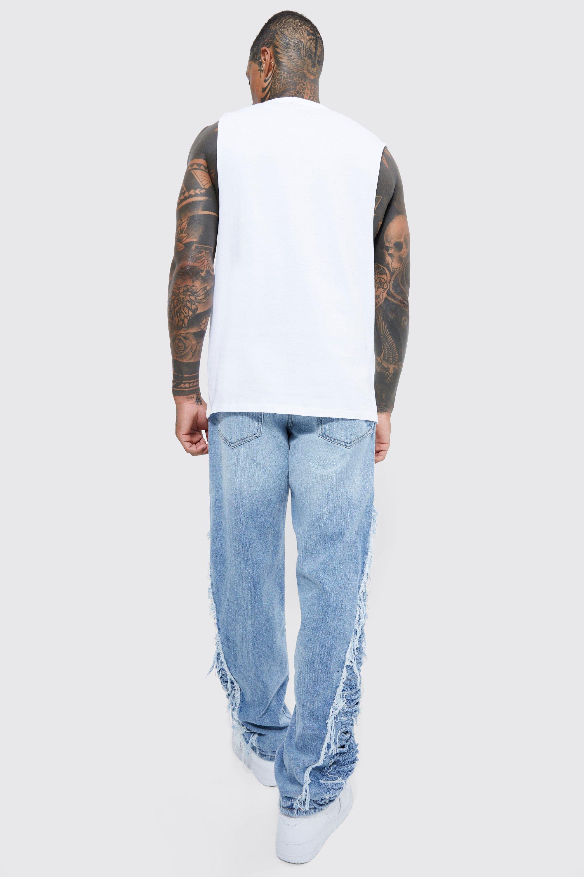 Tall Relaxed Rigid Extreme Ripped Jeans