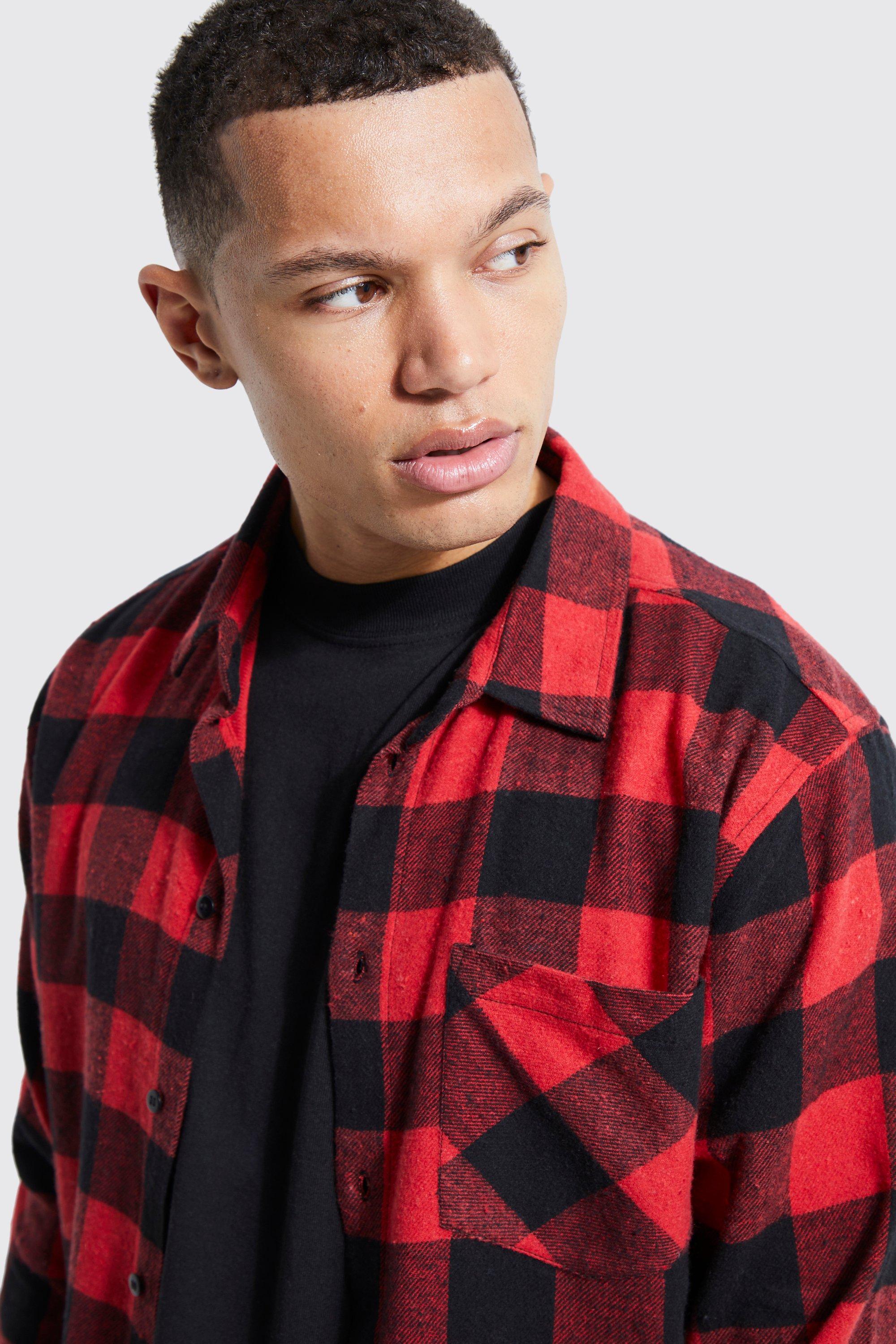 Tall Long Sleeve Buffalo Check Shirt