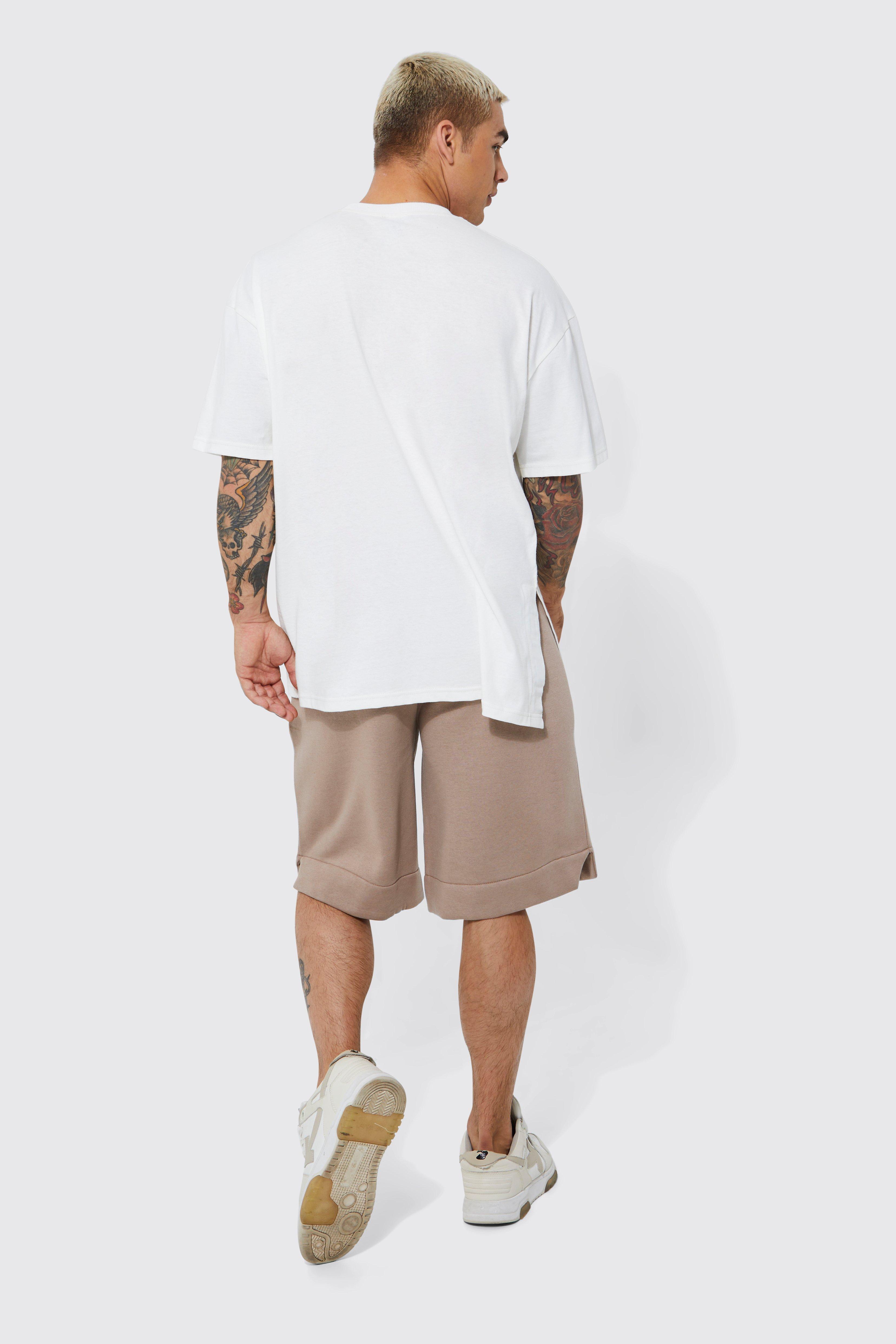 Mens cargo clearance shorts longer length