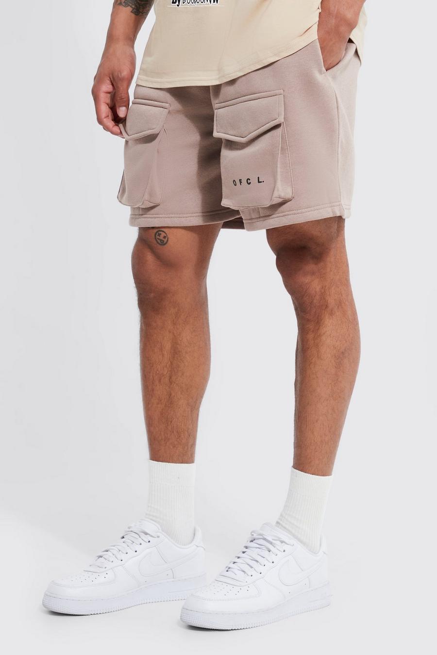 Oversize Official Cargo-Shorts, Taupe image number 1