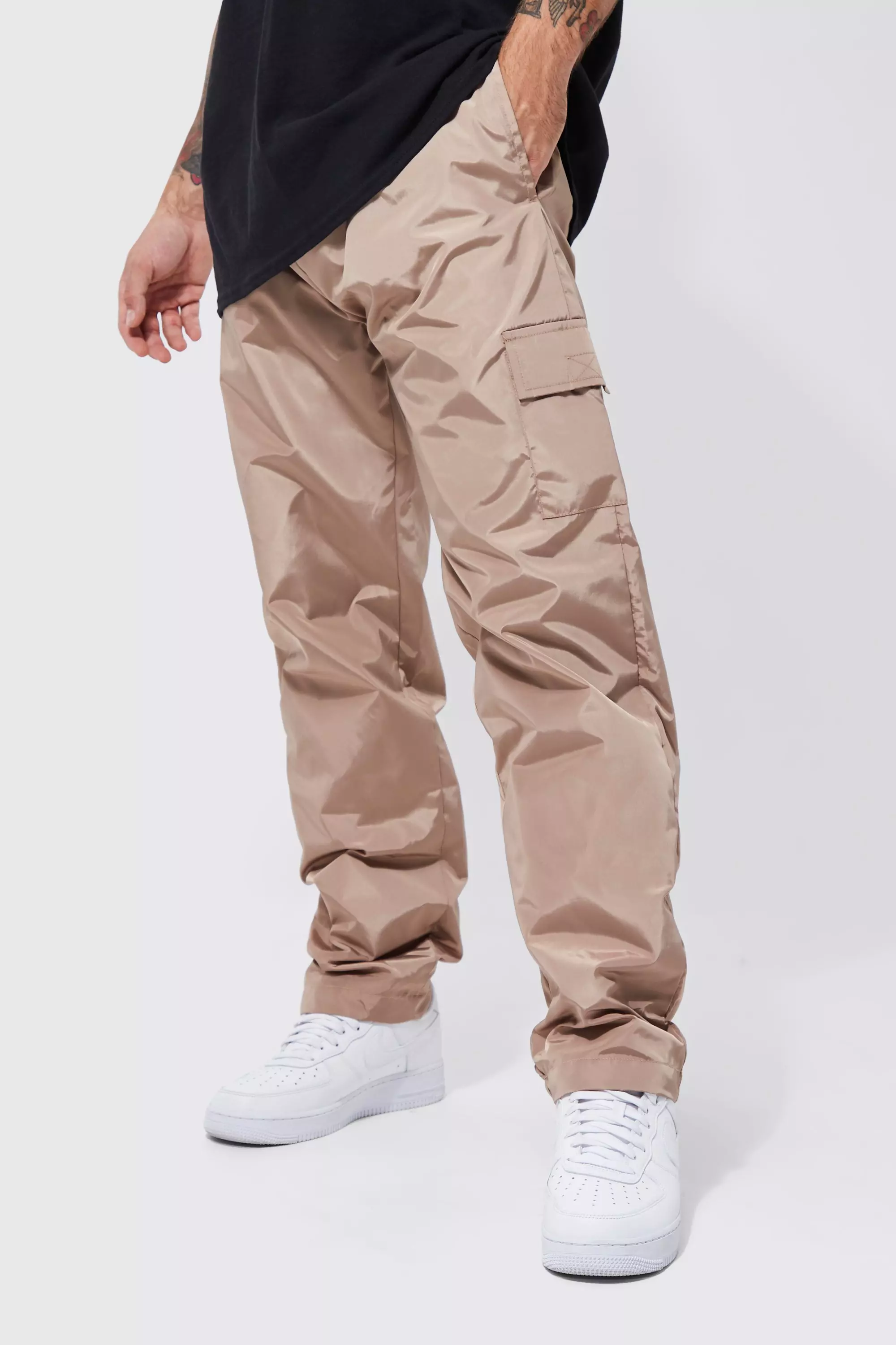 Stone Elastic Waist Straight Toggle Cargo Trouser alternative image