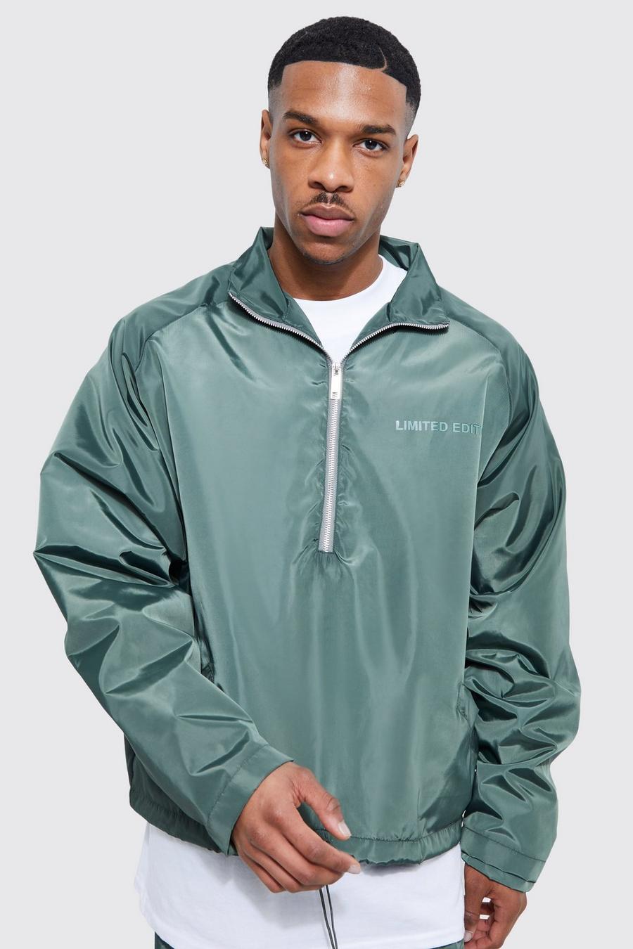Forest Boxy Fit Funnel Neck Cagoule image number 1