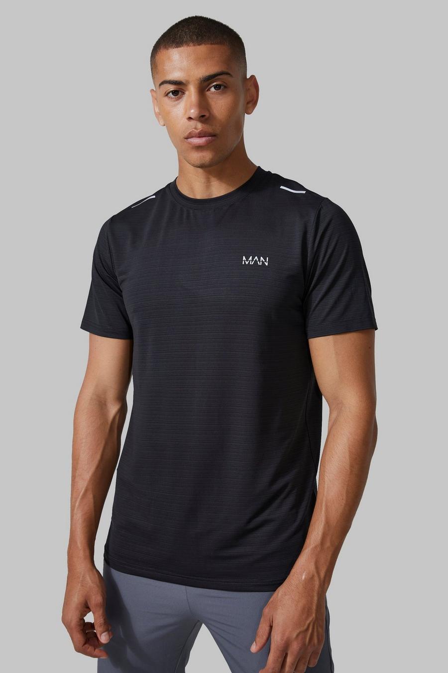 Black Man Active Lightweight Performance T-shirt Woven image number 1