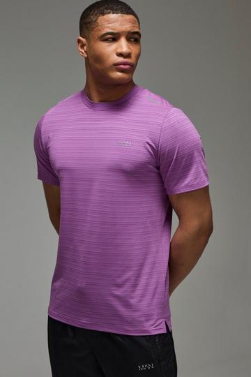 Man Active Engineered Performance Regular Fit T-shirt purple