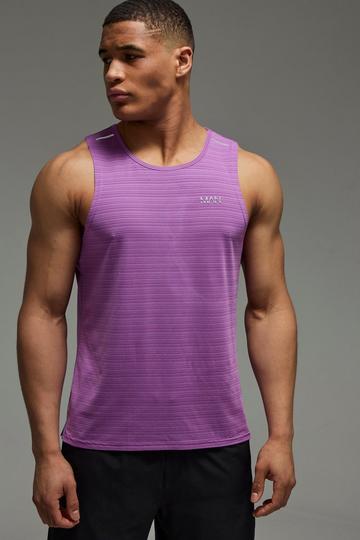 Man Active Engineered Performance Regular Fit Vest purple