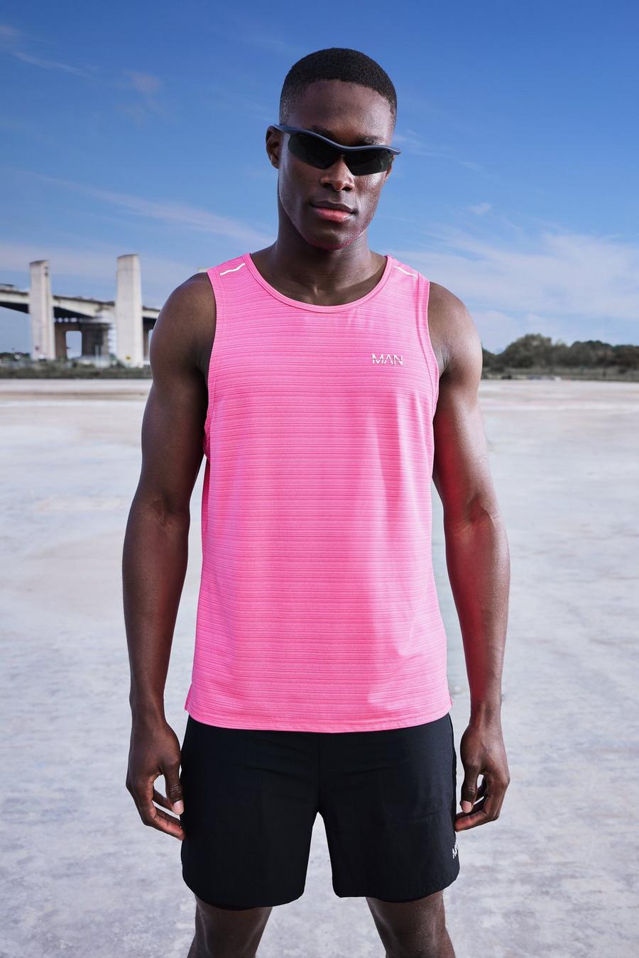 Débardeur de sport léger performance - MAN Active, Neon-pink image number 1