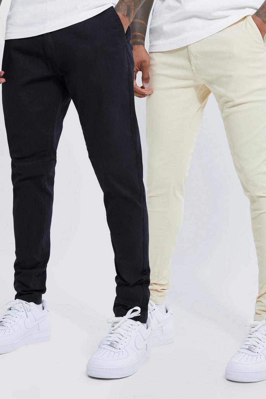 Multi Fixed Waist Stretch Skinny Chino 2 Pack image number 1