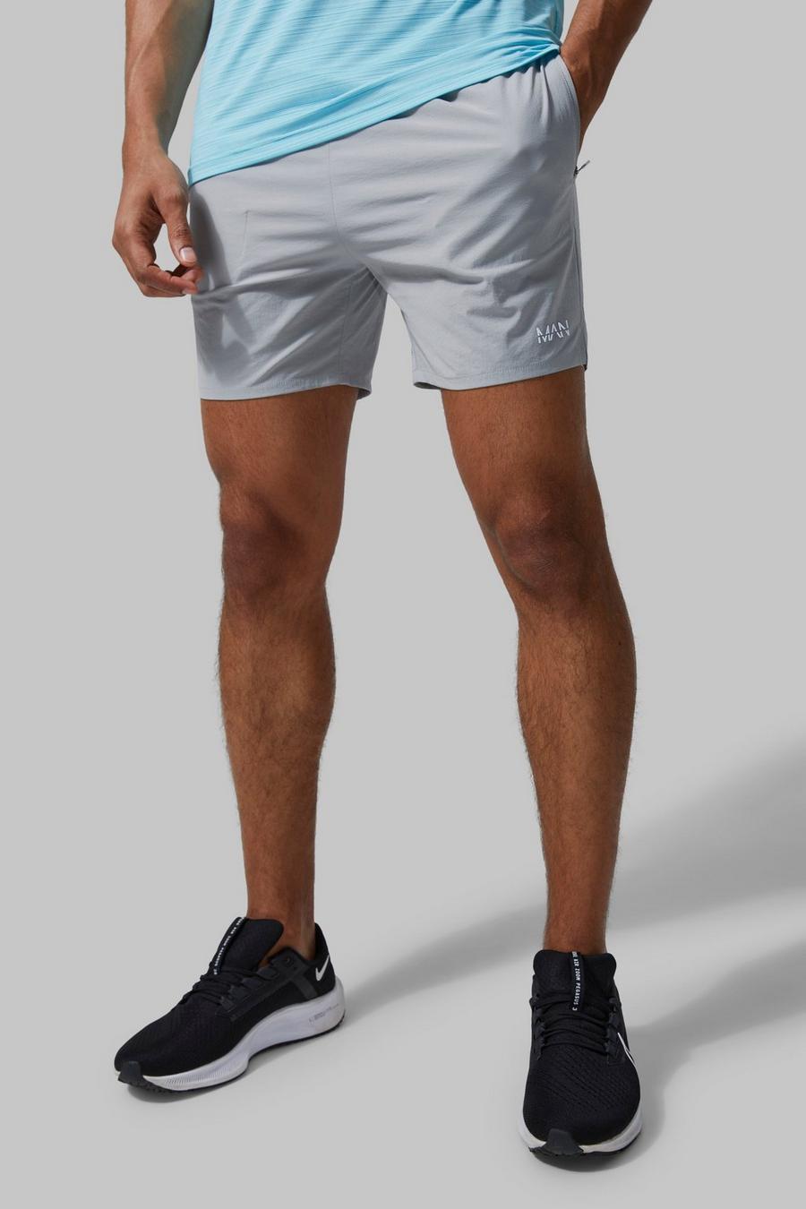 Man Active Lightweight Performance Shorts, Light grey image number 1