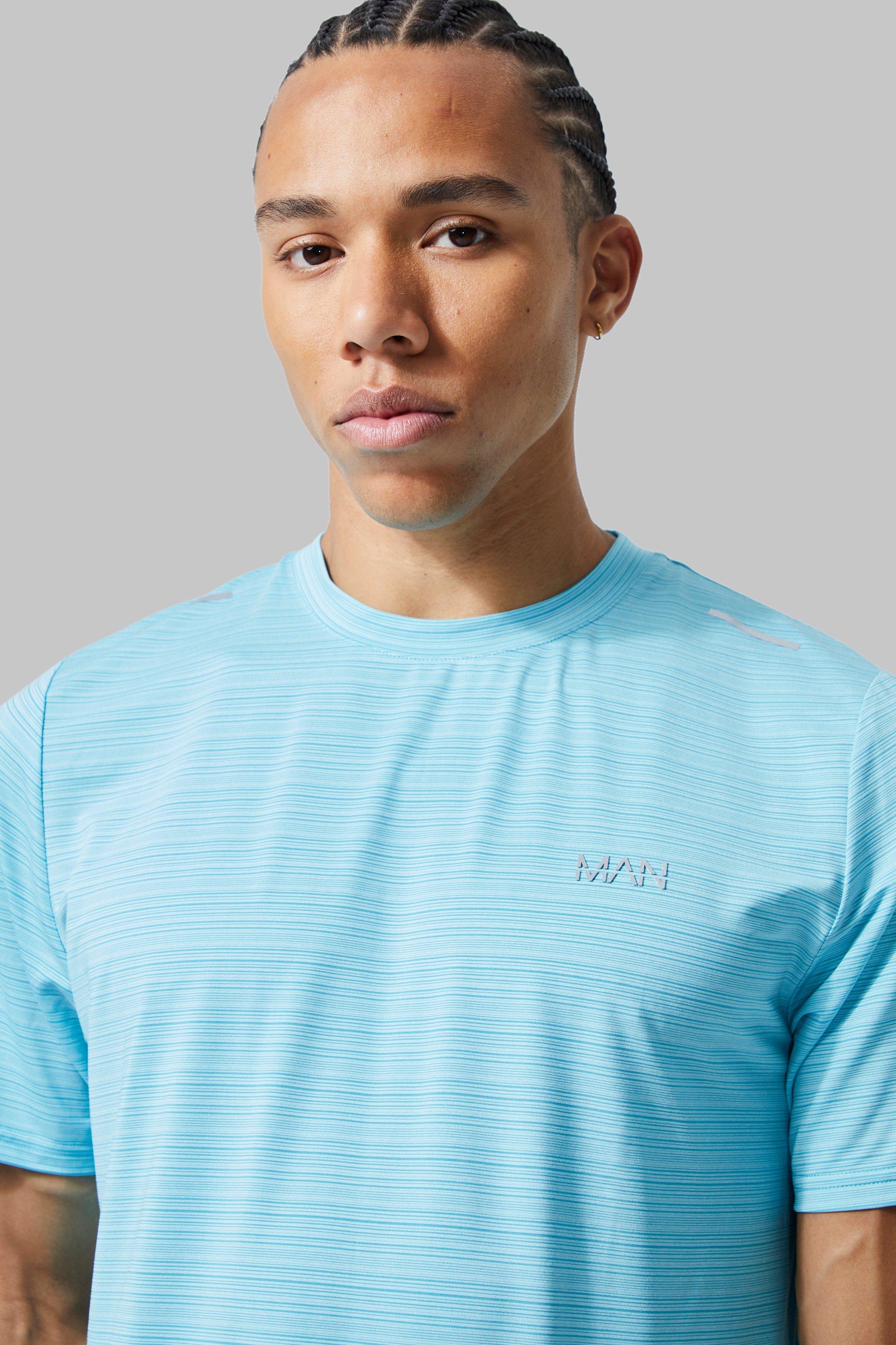 NIKE SB Stripe AOP Light Blue Mens T-Shirt