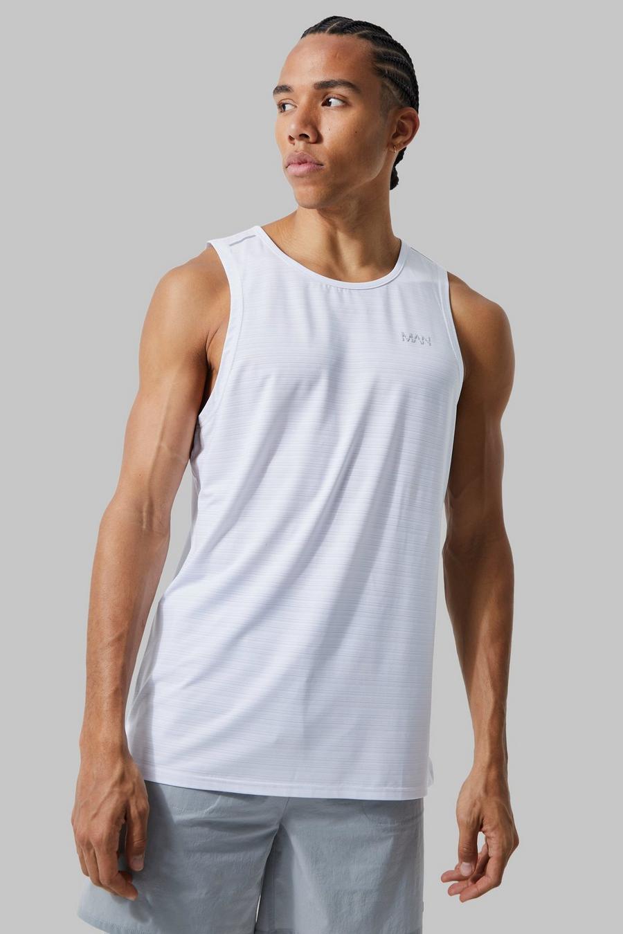 Tall Man Active Lightweight Performance Tanktop, White image number 1