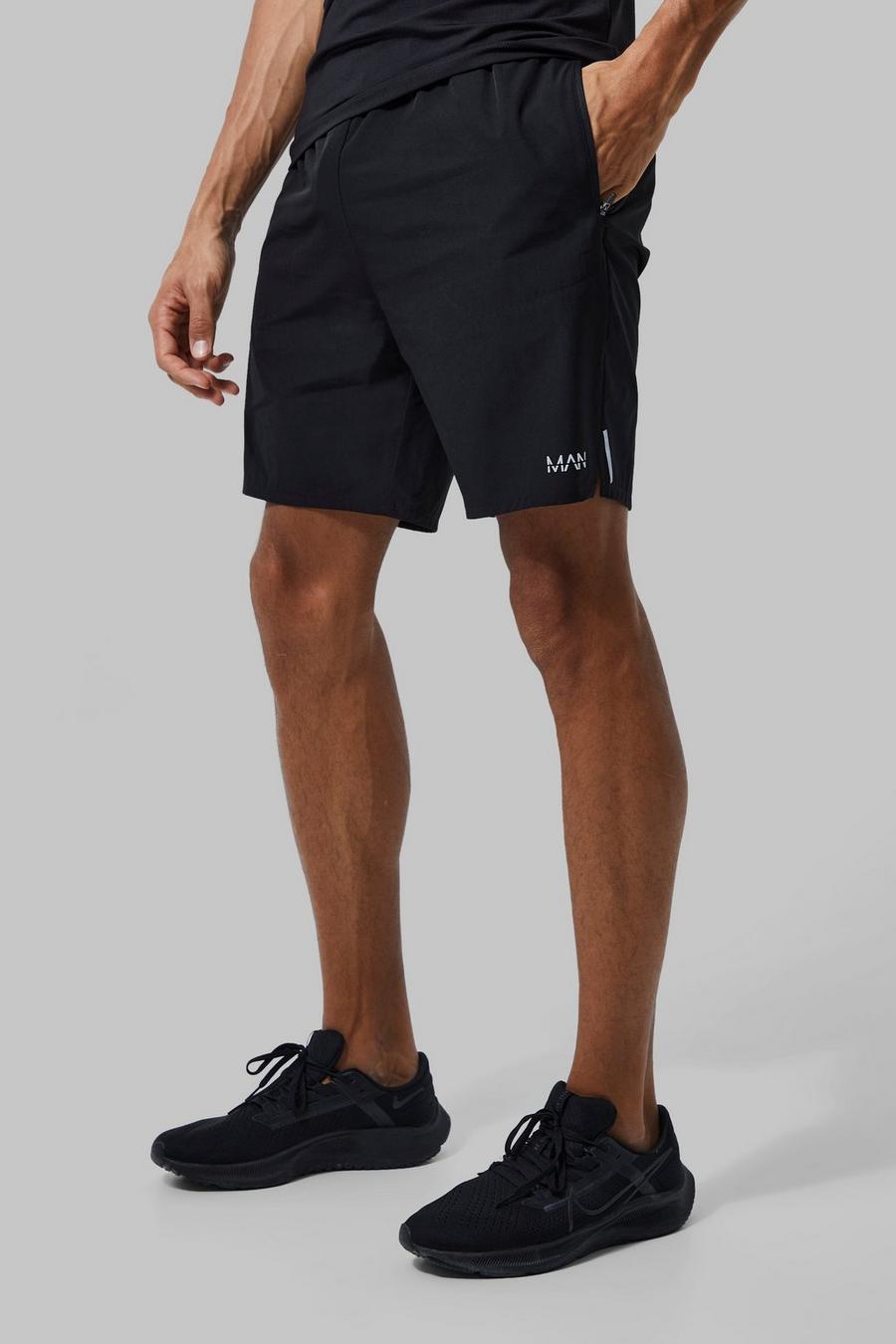 Black Tall Dunne Man Active Performance Shorts image number 1