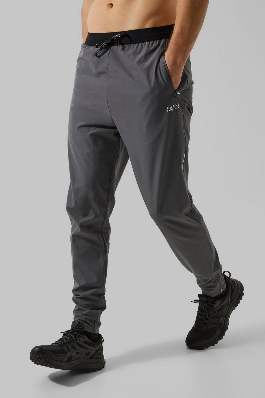 Pantalón deportivo Tall MAN Active ligero resistente, Charcoal