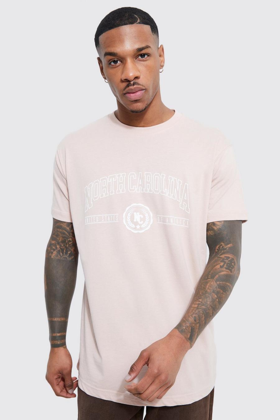 T-Shirt mit Carolina-Print, Pink image number 1