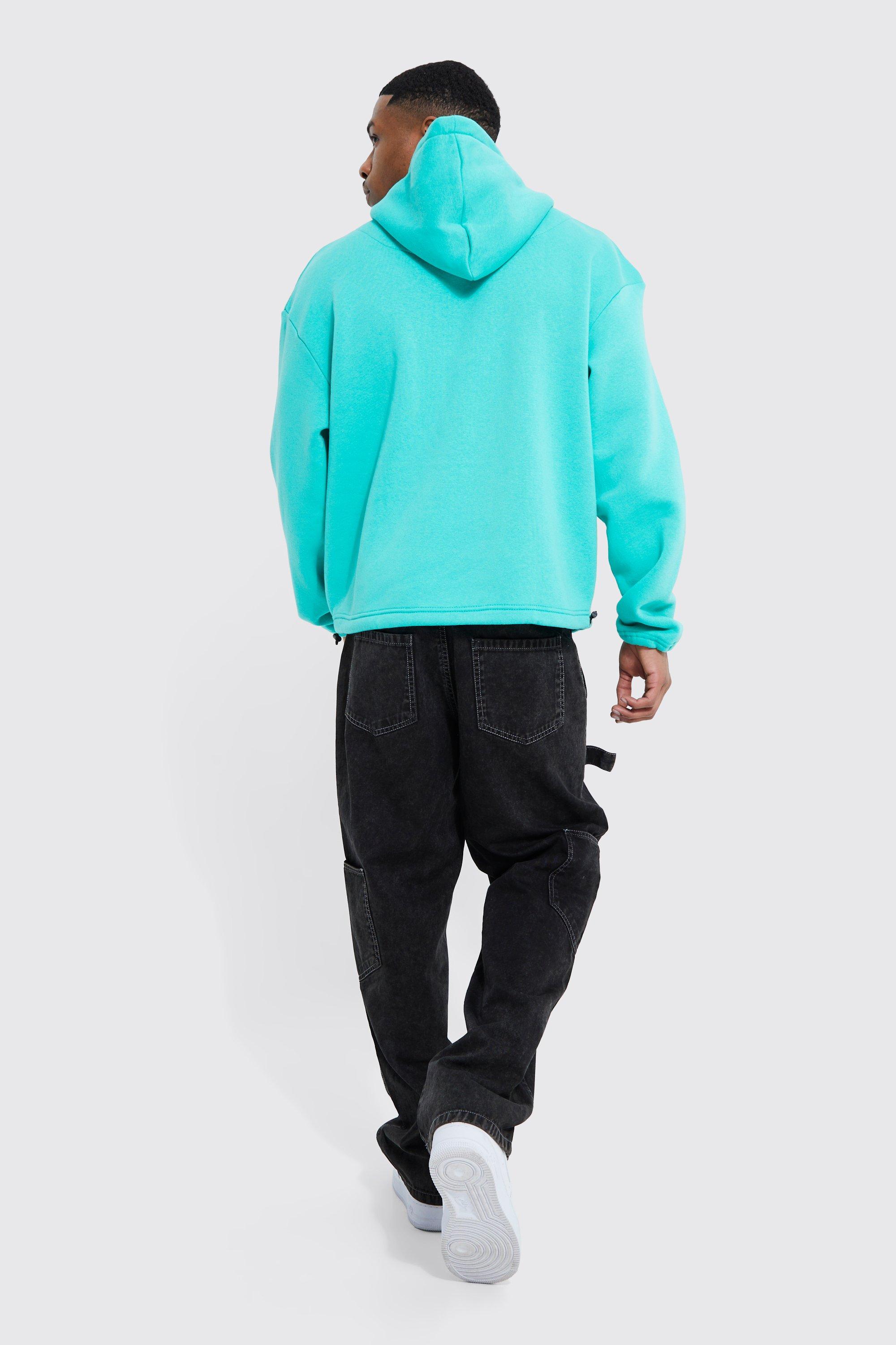 Boxy Oversized Bungee Hem Official Hoodie