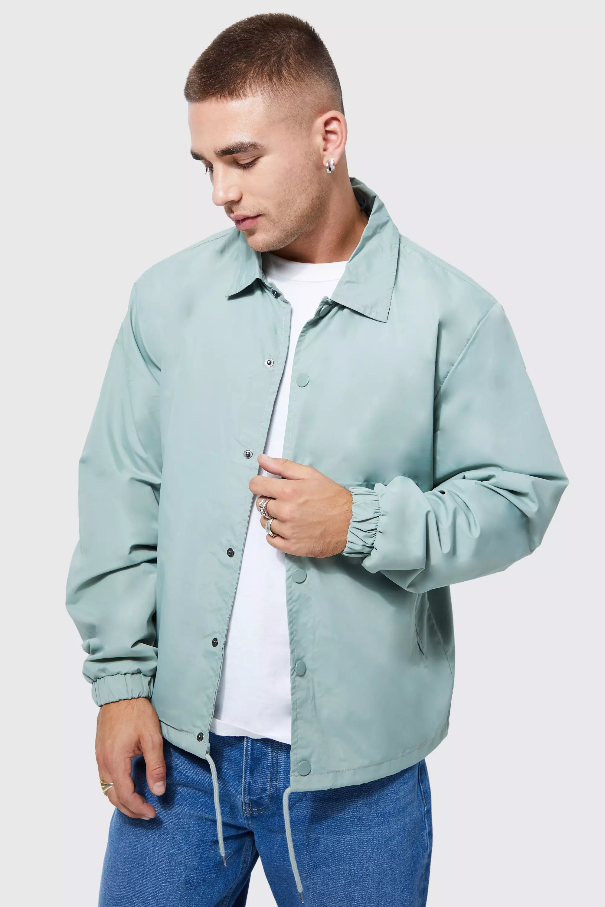 Light blue coach on sale jacket