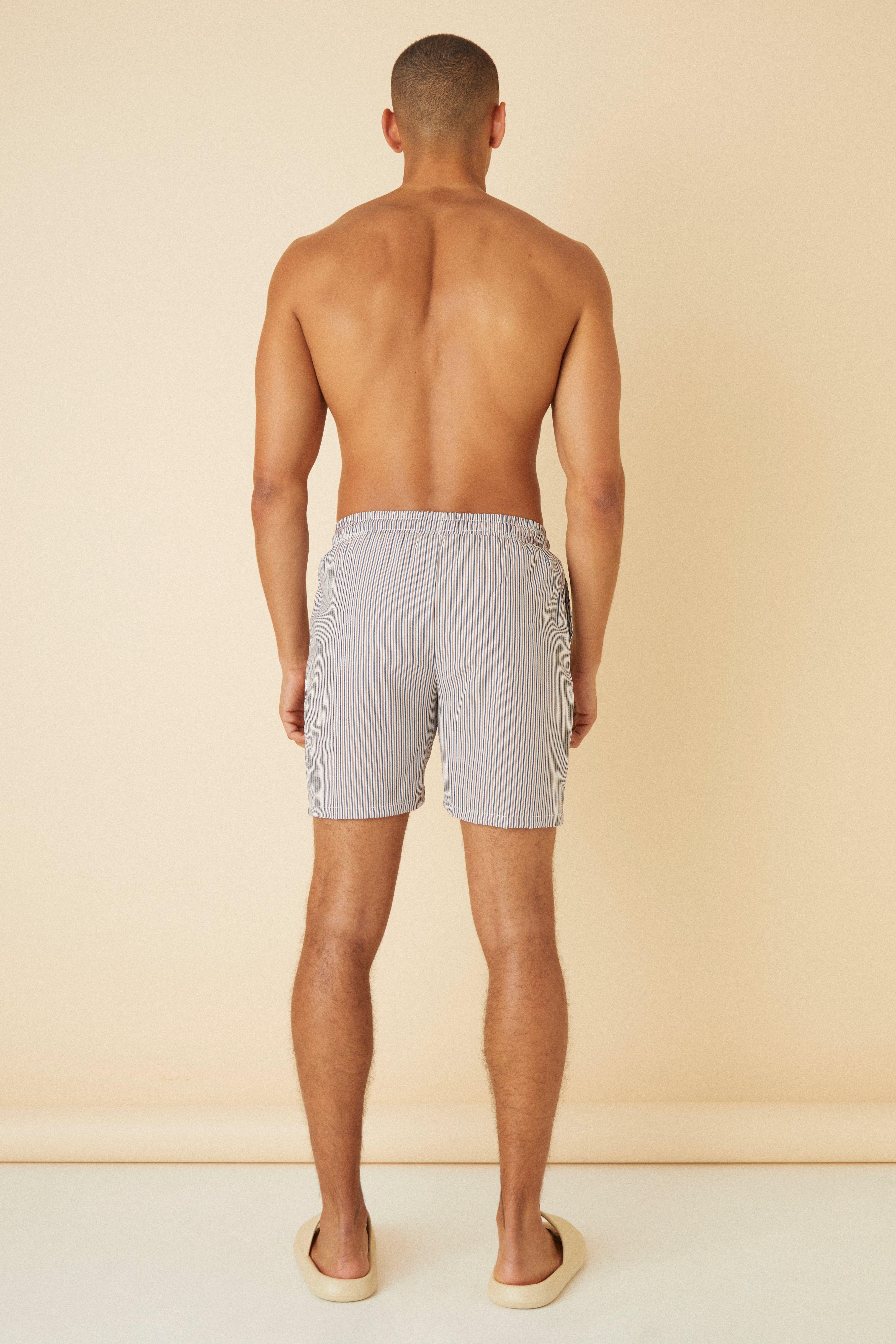 Mens seersucker hot sale swim shorts