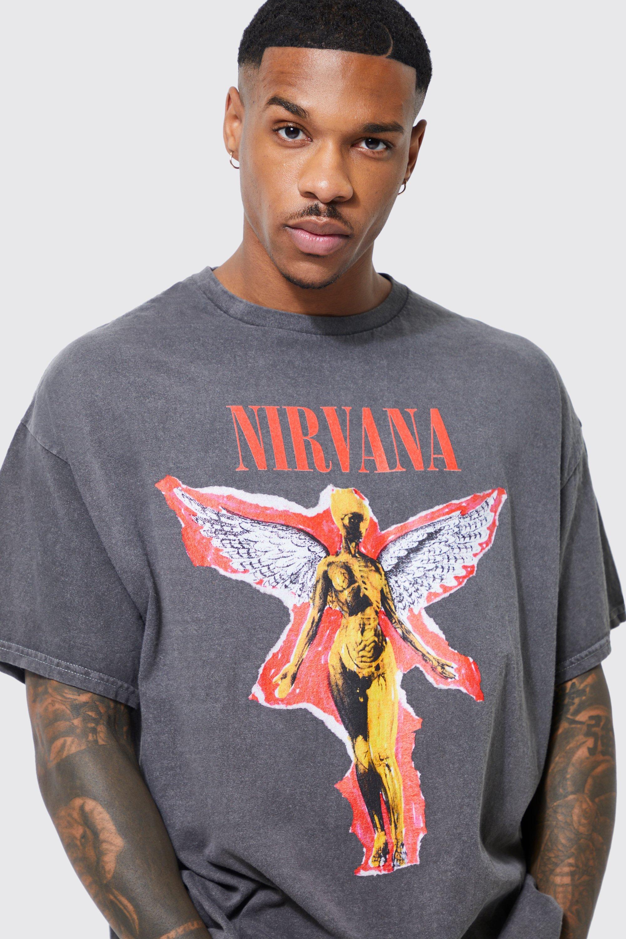 Oversized Nirvana License T shirt boohoo NZ