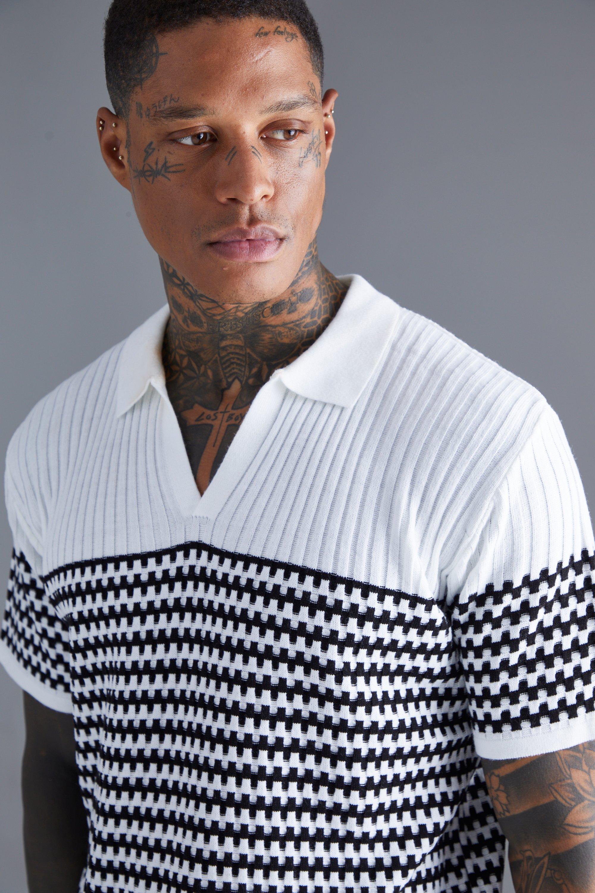 White knitted hot sale polo