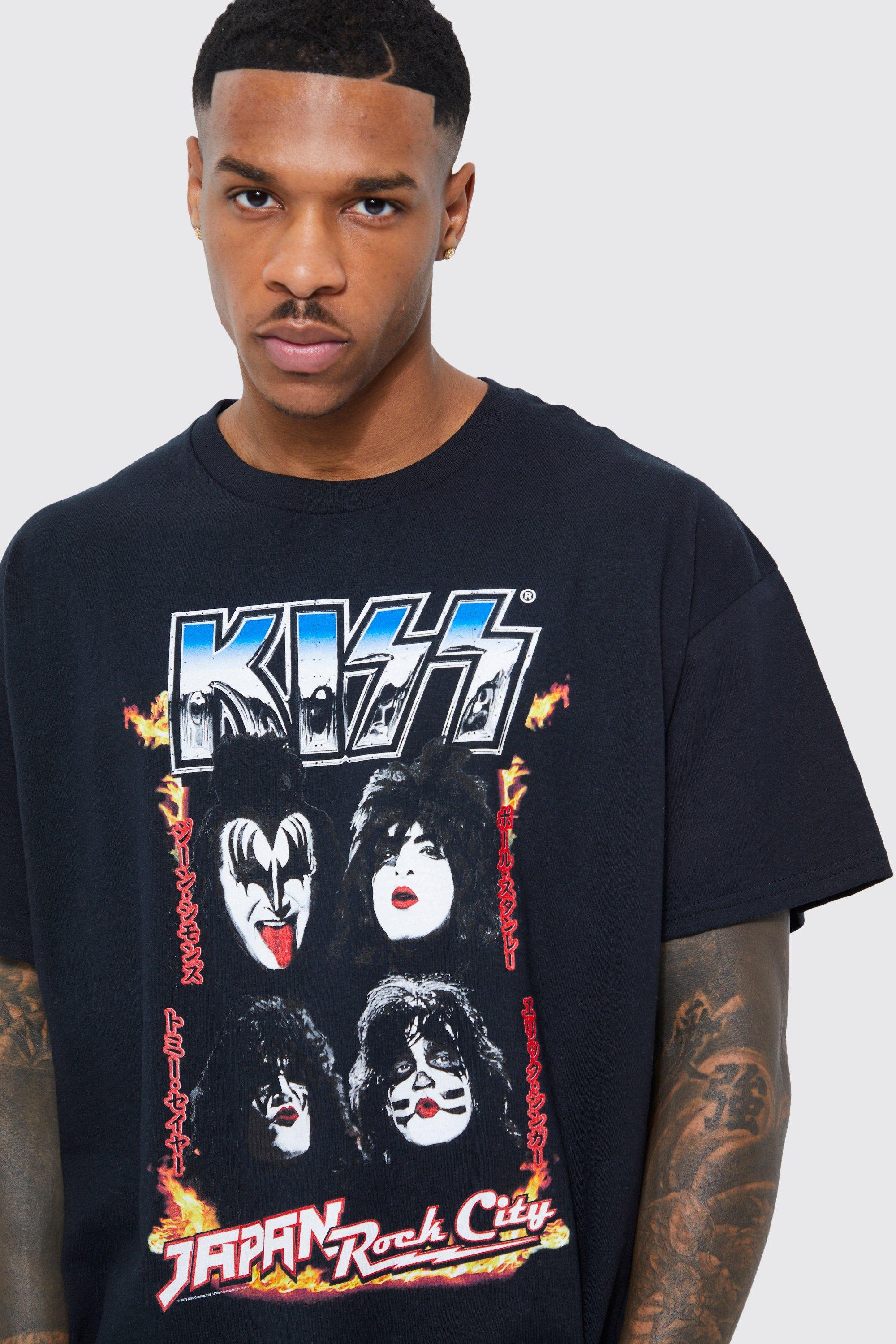 Oversized Kiss License T shirt