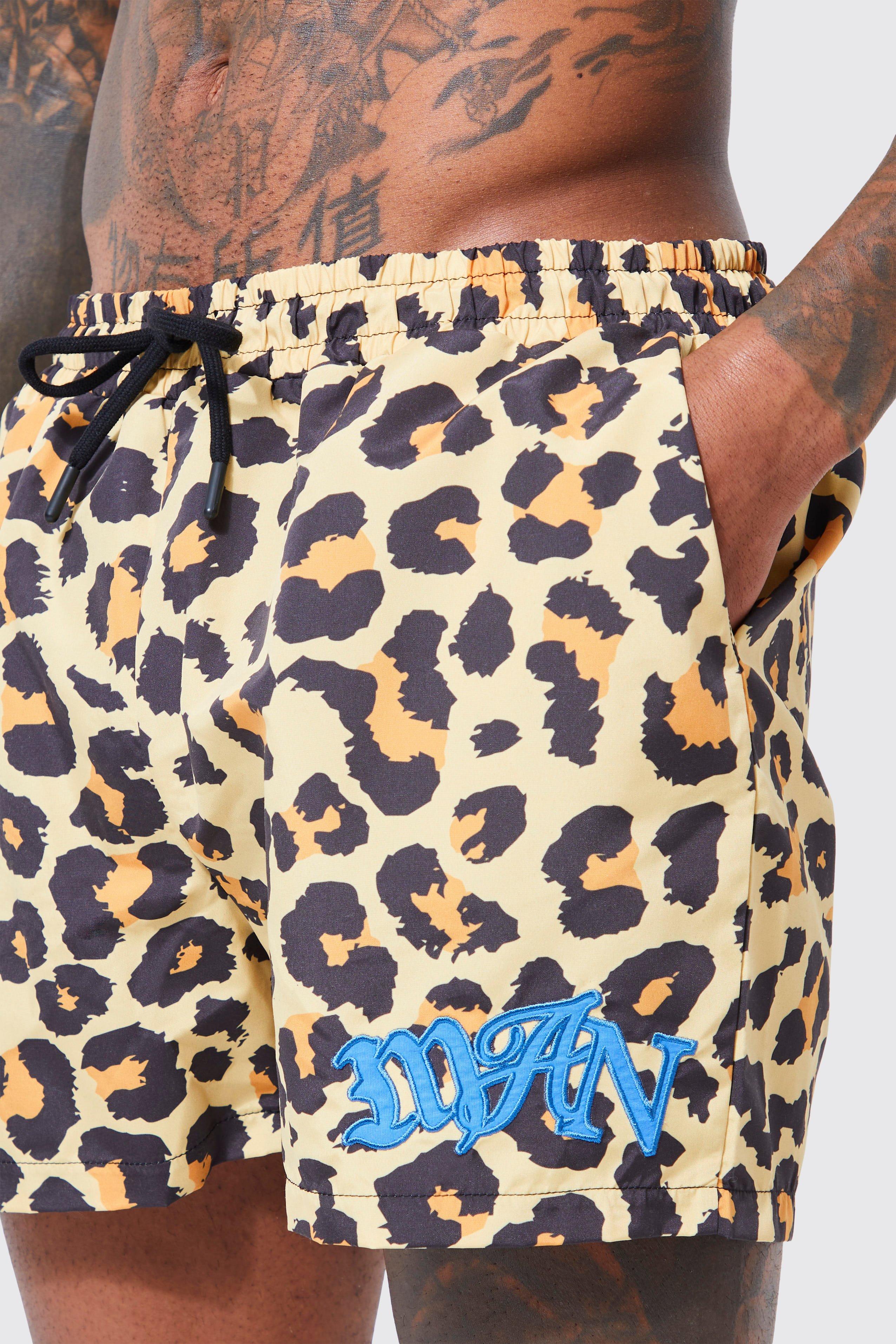 Short leopard homme sale