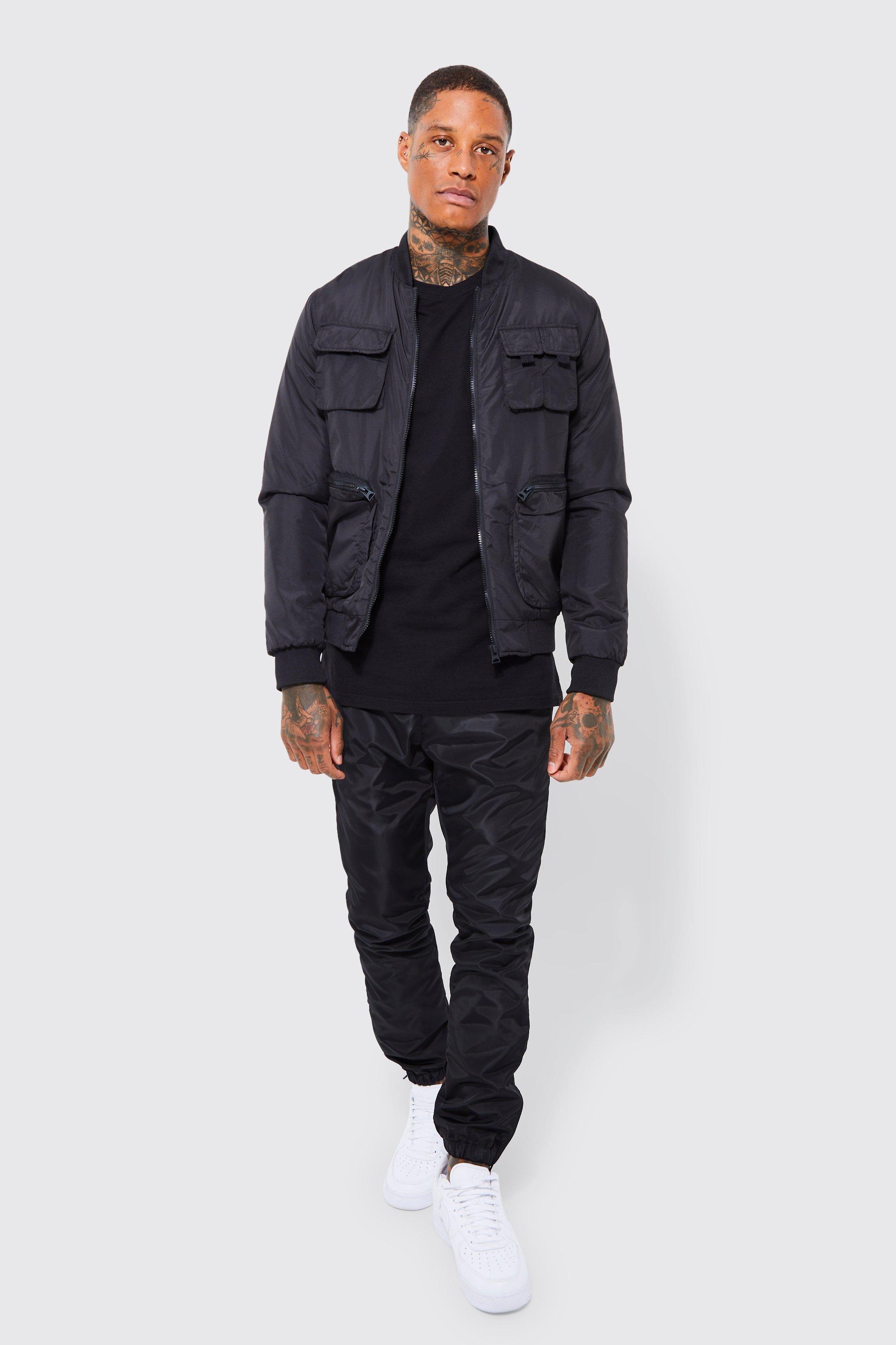 Boohoo bomber jacket mens best sale