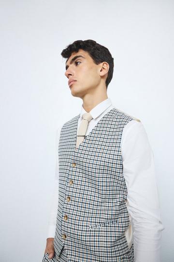 Skinny Flannel Vest beige