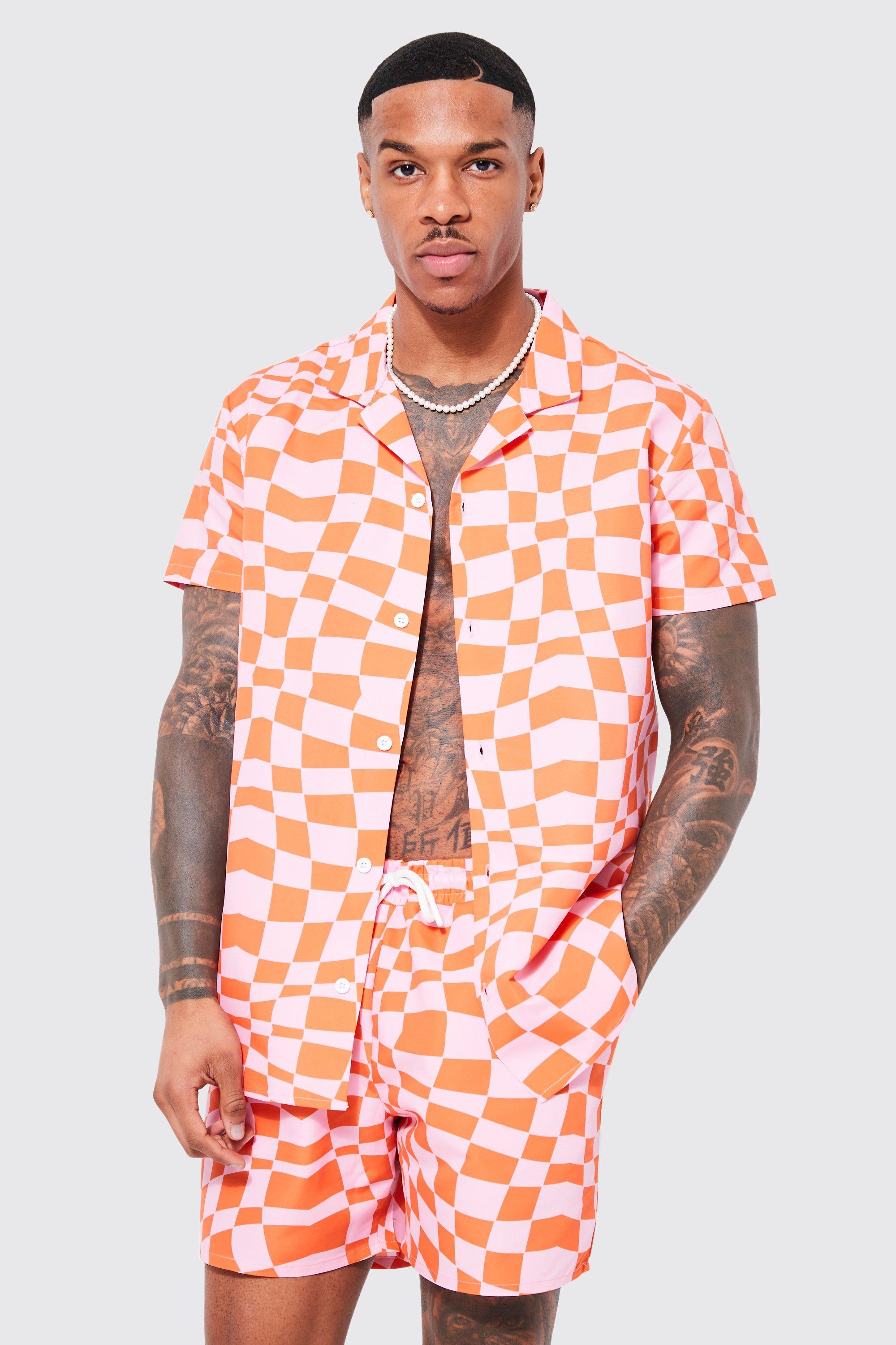 Checkerboard cheap jumpsuit shorts