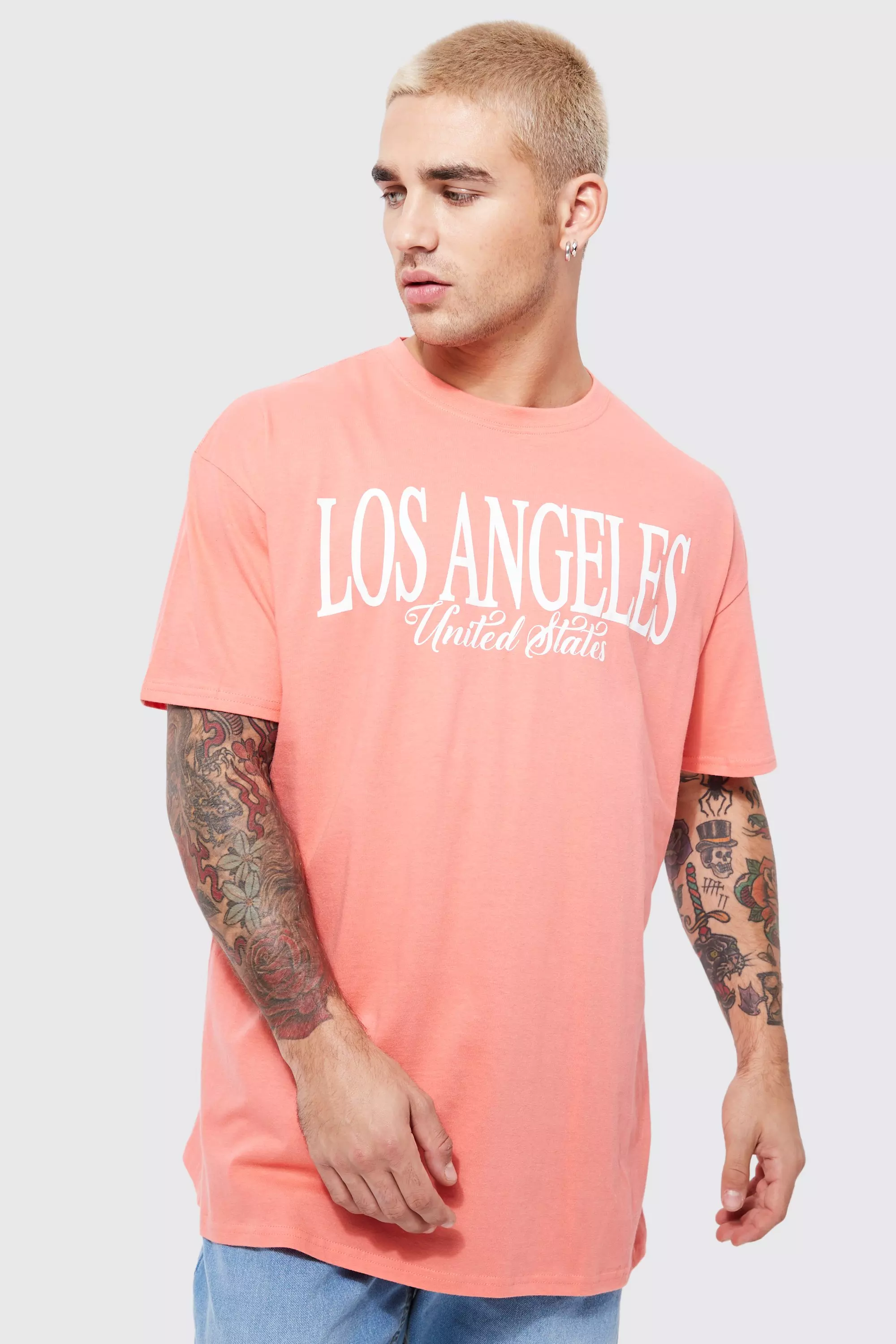 Los Angeles Oversize T-Shirt (Pink)