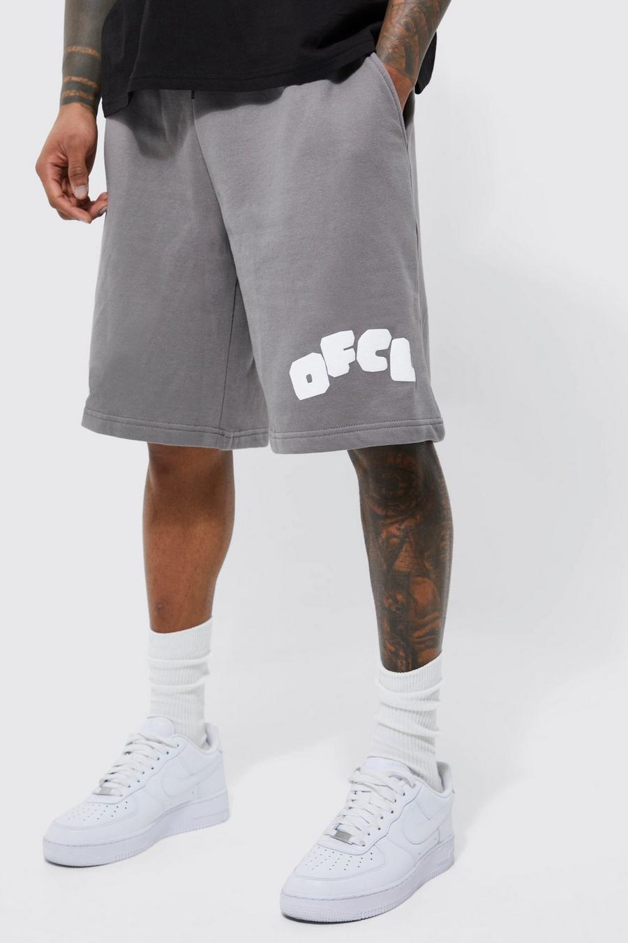 Charcoal Ofcl Shorts med tryck image number 1