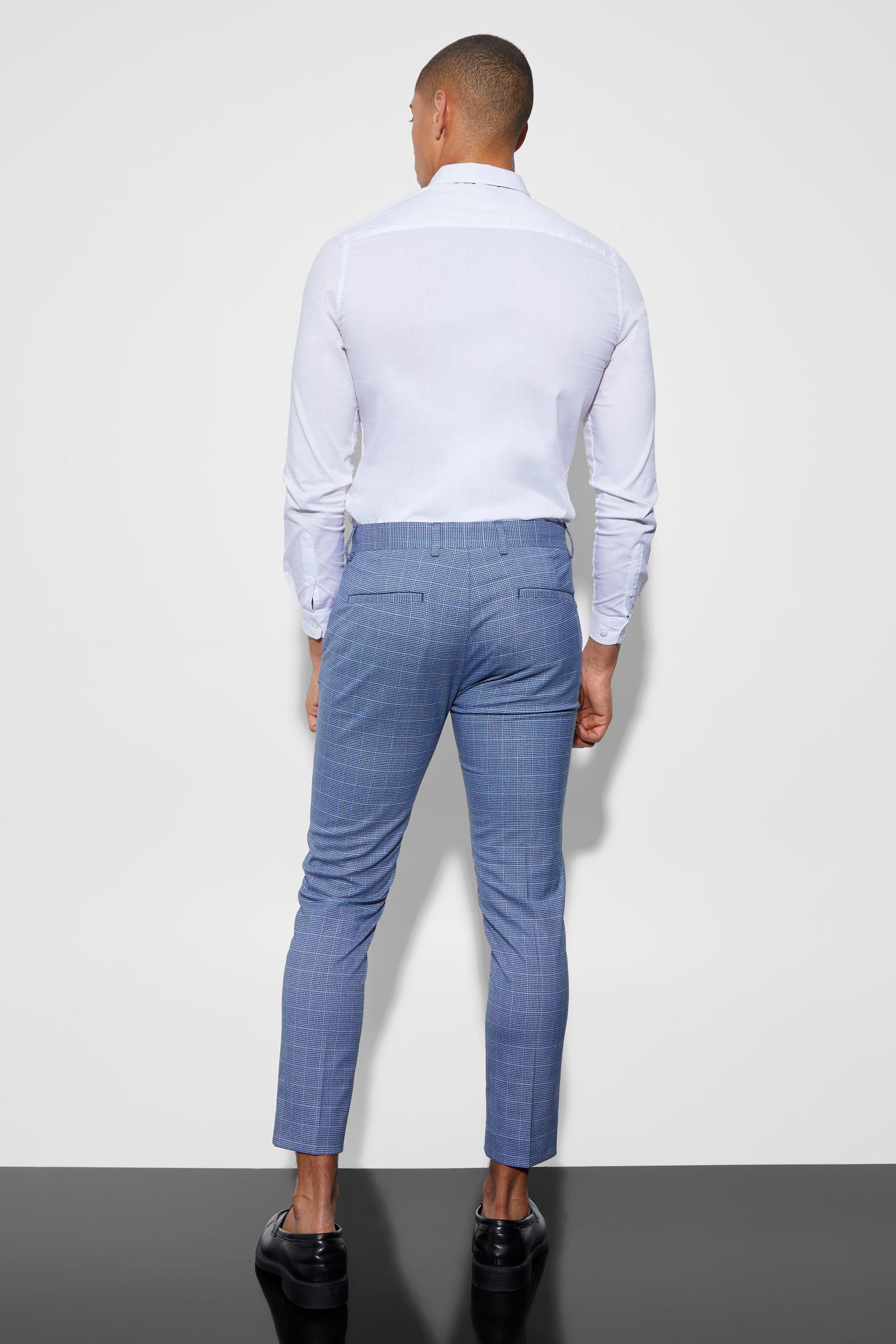 Check trousers boohoo store
