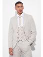 Sand Slim Single Breasted Check Suit Jacket