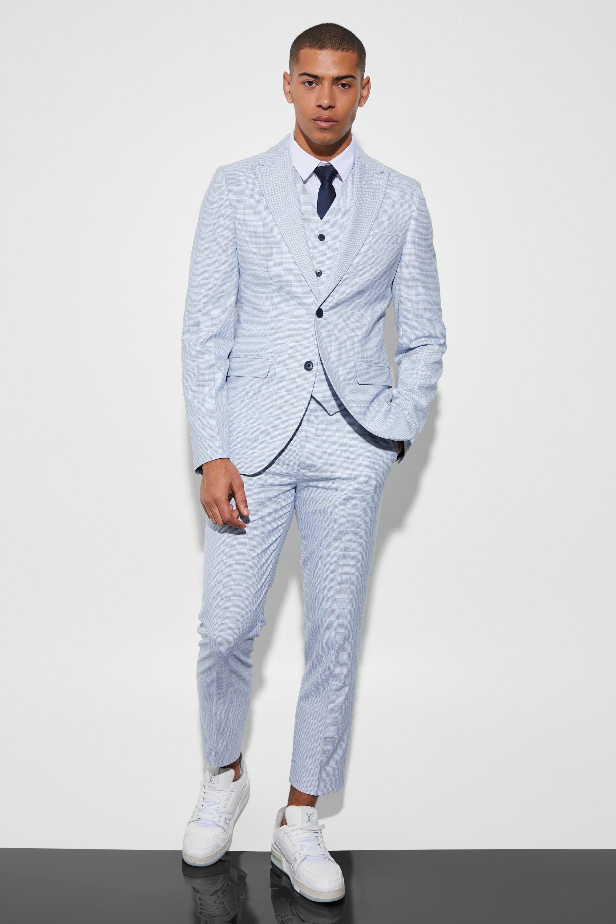 White skinny suit sale