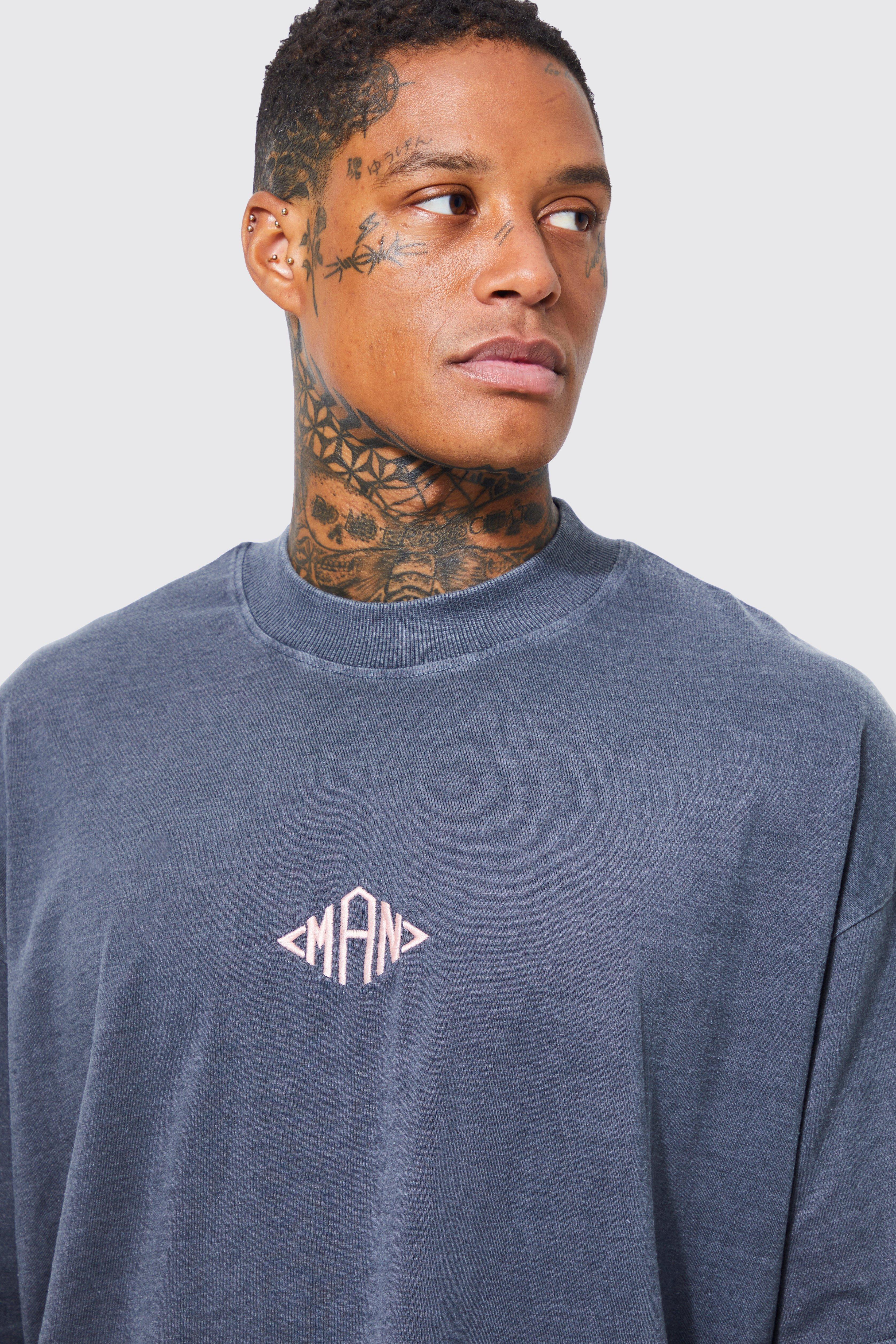 Man Oversized Heavyweight Washed T-shirt