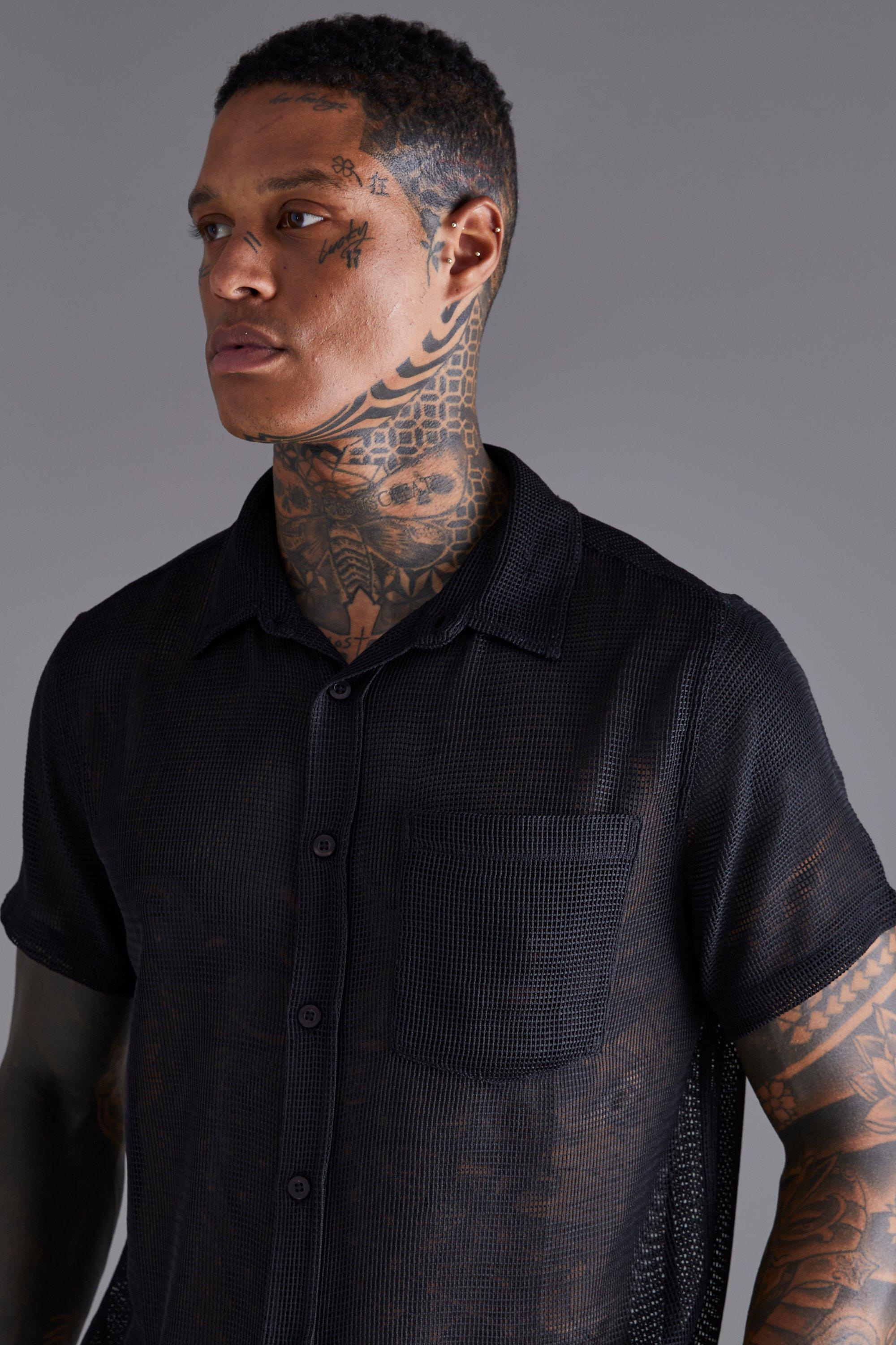 Short Sleeve Mesh Shirt