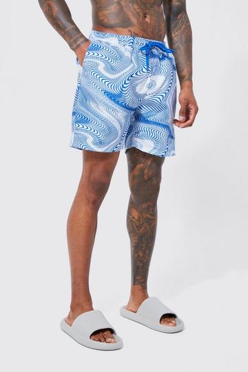 Illusion Mid Length Swim light blue